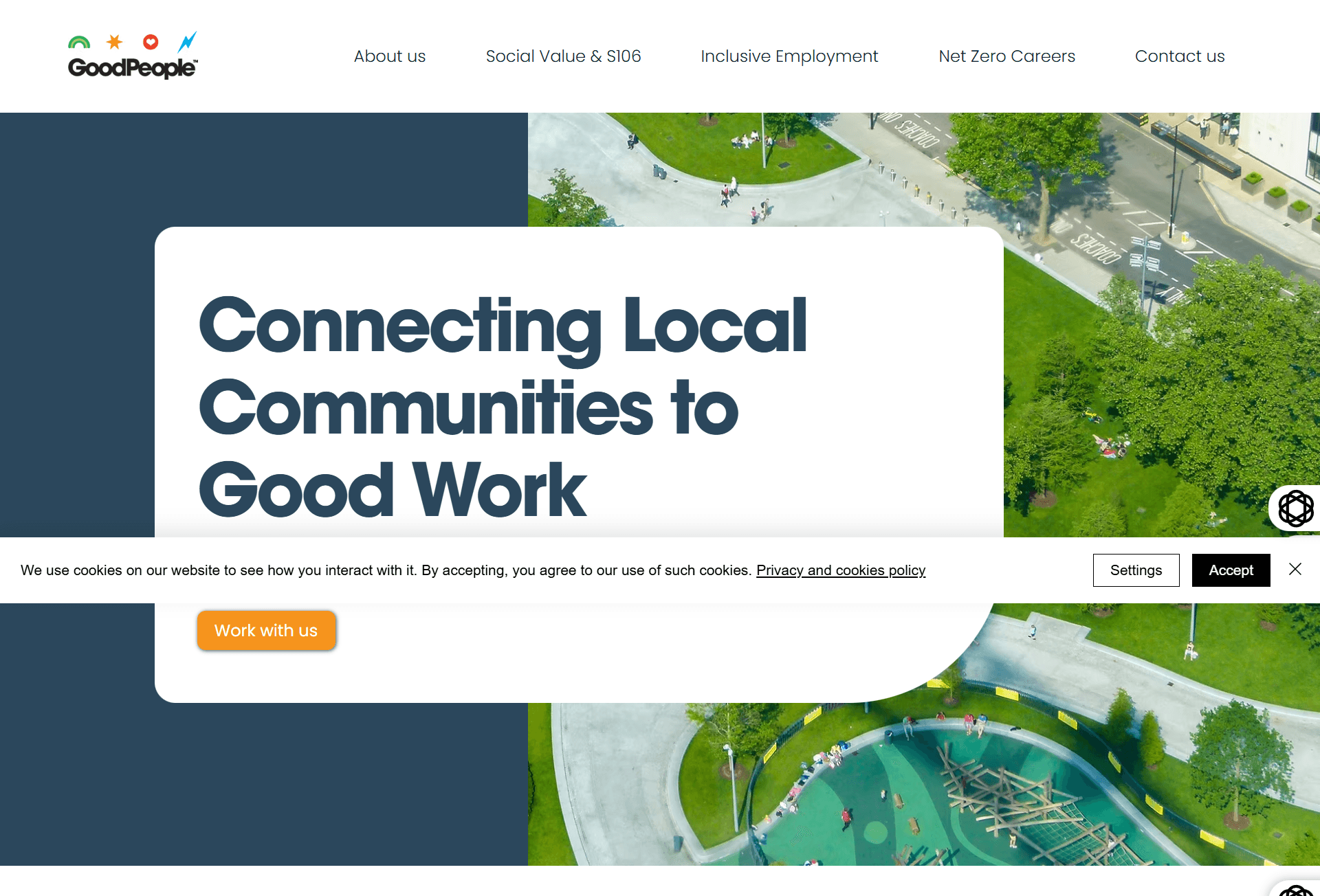 GoodPeople website screenshot
